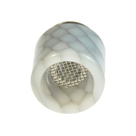 Armerah Anti Spit Back Snakeskin 810/510 Drip Tip eCig Mouthpiece Resin/Steel 3 Pack White