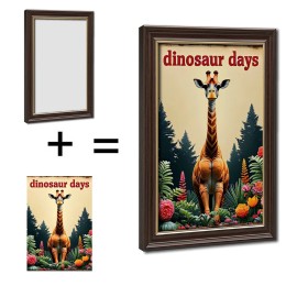 24x36 Wood Grain and Gold Frame Home Beginnings Quote for New Home Gift Displaysize: 24*36Inch, color: Gold
