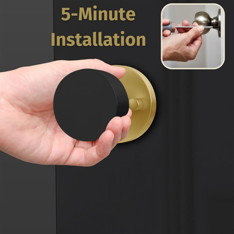 Mega Handles Buena Passage Door Knobs - 1 Pack Reversible