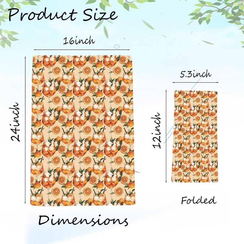 JXGZSO Aperol Spritz Kitchen Towel Cocktail Bar Gift Aperol Spritz