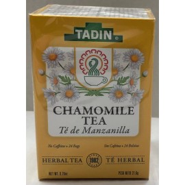 Tadin Chamomile Mint Herbal Tea No Caffeine 24 Bags