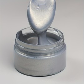 DGAGA Metallic Acrylic Paint,Metallic Silver Paint,1.69 OZ/Jar,Chalk Paste Paint Metallic,Metallic Paint for Crafts Color-shifting Glass Paint,Blendable,Paints on Rocks,Wood,Canvas,Fabric,Ceramic