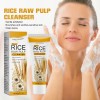Limpiador Facial Con Puré De Arroz, Limpia, Hidrata Y Humect