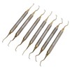 7 Pieces Teeth Plaque Remover Kit Multiple Shapes Metal Cleaning