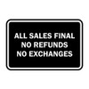 Signs ByLITA Classic Framed All Sales Final No Refunds No