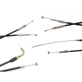 Bowden Cable Set Complete Suitable for Puch Maxi SN Moped Mokick - Brake Cable, Throttle Cable, Choke Cable - High Quality Set for Maintenance and Repair