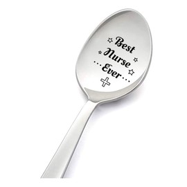 Nurse Spoons Gifts for Women Men Best Nurse Ever Spoon for RN Nursing Student Graduation Gift for Nurses Medical Assistant Birthday Gifts for RN Nurse Appreciation Gifts Spoons