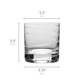 Mikasa Cheers Double Old Fashioned Glass, 12.75-Ounce, Set of 4