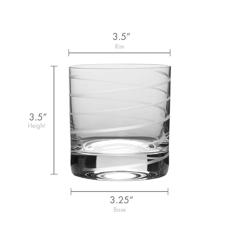 Mikasa Cheers Double Old Fashioned Glass, 12.75-Ounce, Set of 4