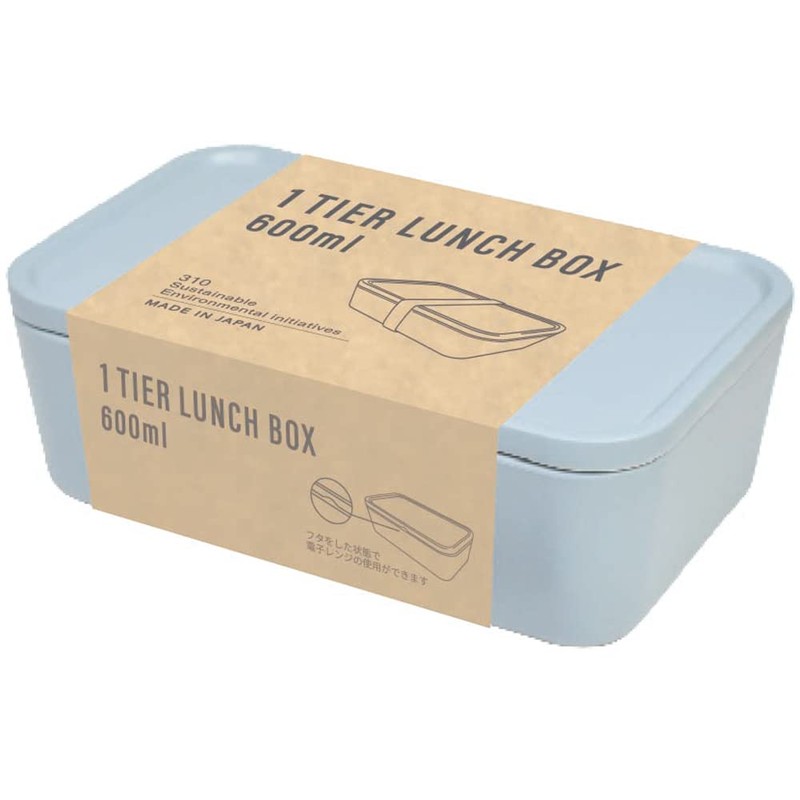 Ijinsha Bento Box, 20.3 fl oz (600 ml), Sky Blue,