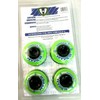 HYPER HOCKEY Inline Skate Wheels Hi/Lo 72mm/80mm Performance Combo 8-Pack