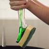 Fillable Washing up Brush with Handle and Zopper Microfiber Cloth