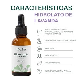 Hidrolato de Lavanda 120 ml | Tónico Facial Calmante pH Balanceado | Bruma Refrescante | Post-Solar y Post-Afeitado | Aromaterapia Relajante