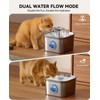 Stainless Steel Cat Water Fountain for Drinking, 99oz/2.8L Auto Pet