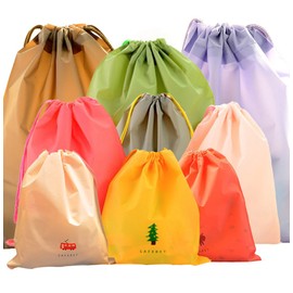 LZYMSZ Vacuum Storage Bags Rolls Top Space Saver Bags, Compression Travel Storage Bags, Waterproof Clothing Bags, Drawstring Bags, Dirty Bags, 9-colour