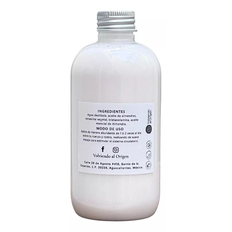 Volviendo Al Origen Crema Hidratante De Almendra Volviendo Al Origen