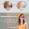 Retro Small Round Polarized Sunglasses for Men Women Circle Hippie