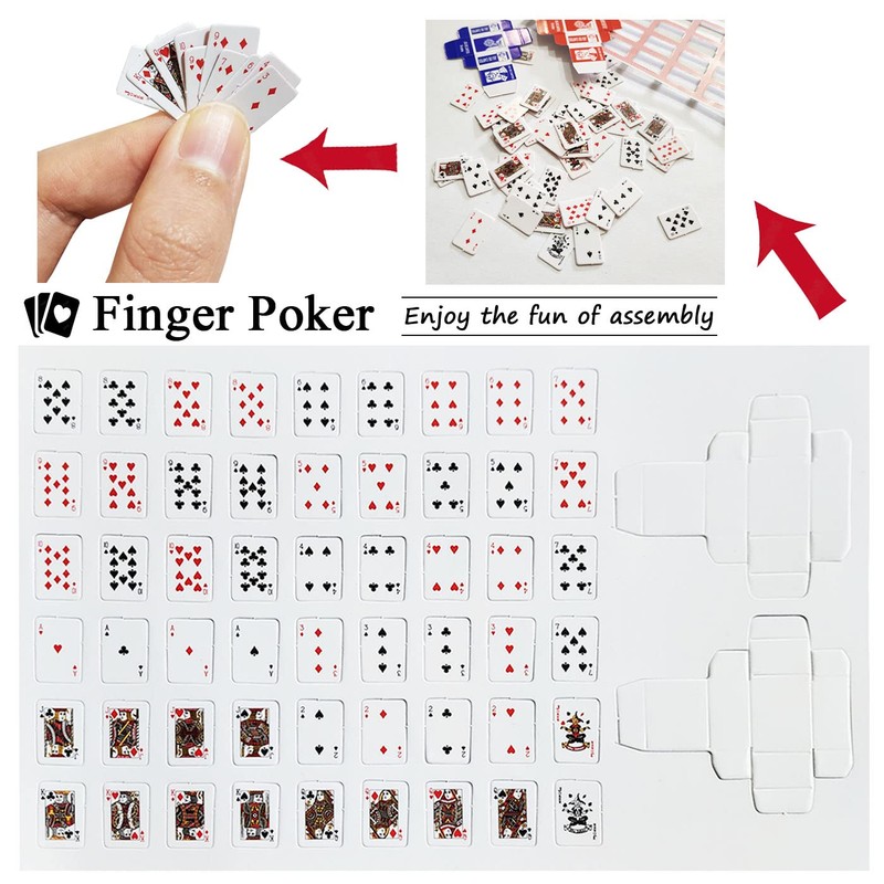 VOVCIG Mini Playing Cards Pack of 10 Decks Poker Cards