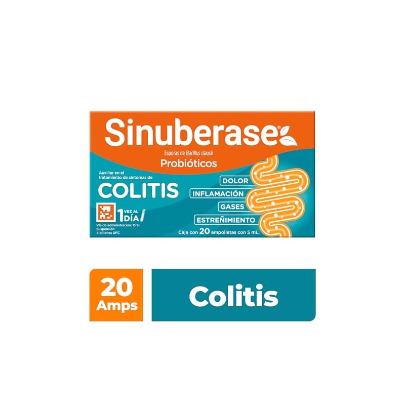 Sinuberase Probióticos en Suspensión Bacillus Clausii 4 Billones UFC 20