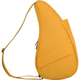 AmeriBag 17" Nylon Healthy Back Bag Ergonomic Crossbody Sling for Everyday Use, Travel & Walking Comfort (Saffron)