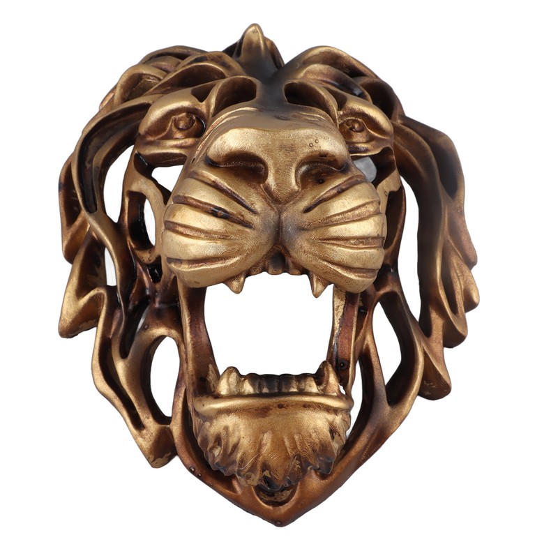 Lion Head Art Wall Decor Resin Vivid Lion Head Wall
