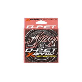 X-Braid D-PET AJING 656.2 ft (200 m), Translucent Pink, No. 0.4 / 2 LB
