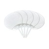 Plain White Fan, Regular Size (5 Pieces)