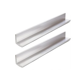 YLJNGUS Aluminum Angle Stock - 1 x 1 x 1/4 inch 2PCS 6061 Aluminum Angle Iron 12" Length 90 Degree Angled 1/4" Thick for DIY Projects Home Improvement