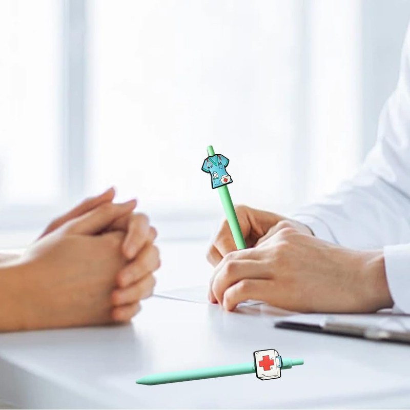 7Pcs Cute Nurse Pens,Funny Nurse Accessories,Novelty Nursing Ballpoint Pens, Writing