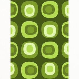 CafePress MCM Abstract Pattern Olive Green Standard Size Playing Cards