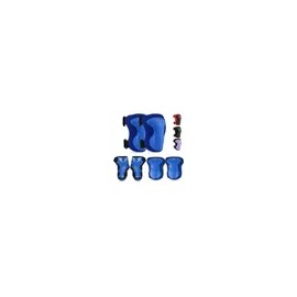 Trixter Kit De Protección Para Patinaje Para Adultos Adolescentes Color Azul. Equipo De Protección De 6 Piezas Rodilleras Coderas Y Muñequeras Para Bicicleta Scooter Skate Patineta
