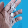 10pcs POP Double Ended Holder Plastic Clip Rotatable Clear Rotatable