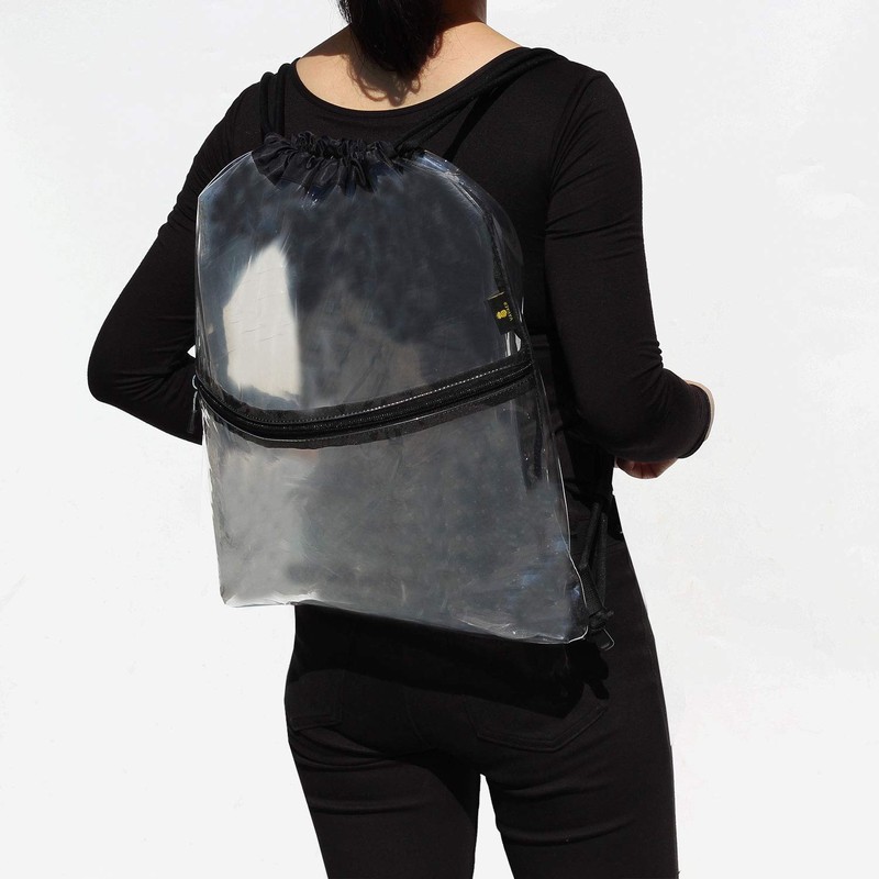 VAVAER Clear Drawstring Bag Gym Tote Bag for Stadium Yoga