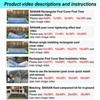 SIHAIAN 5x8Ft Rectangular Pool Cover with Side Storage for Oval