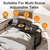 BYMECOST Laptop Desk for Bed, Adjustable Height & Length Laptop