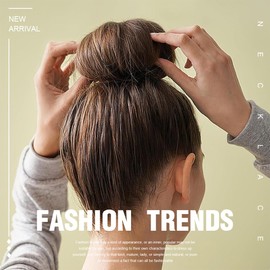 JEYORZY 6 Stück Magischer Haarknoten Haarhalter Schwamm Clips Haar Styling Donut Brötchen Haar Twist Lockenwickler Donut Tools, Dutt Maker,Hair Bun Maker, Dreher für Frauen und Mädchen