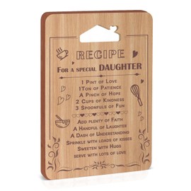 to My Tochter Geschenke, Bambus Schneidebrett für Tochter Geburtstagsgeschenke, Weihnachtsgeschenke für Tochter, Tochter Geschenke von Mama Papa