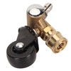 Undercarriage Cleaner Swivel Wheel with 1/4in Quick Connector Brass Pressure