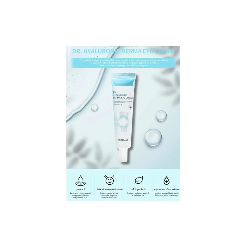 Cremas Coreana_ Contorno De Ojos_ Hialurnico Peptidos_2pz Normal Danoche
