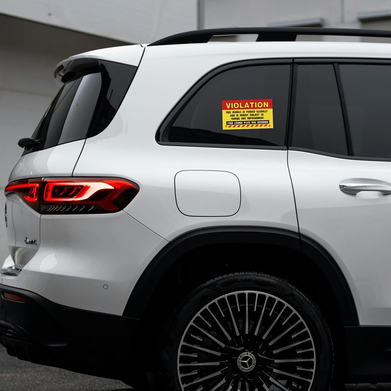 50 Parking Violation Stickers, Violation - Vehicle Illegally Parked, Your