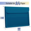 Mr. Pen- File Folder, Blue Plastic File Folders Letter Size,
