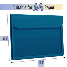 Mr. Pen- File Folder, Blue Plastic File Folders Letter Size, Document Folder