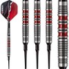 RUTHLESS Red Falcon Soft Tip Tungsten Darts Set, Red, 18g