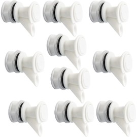 Push-Button Spigot Cooler Spigot Replacement, Compatible with Igloo 2-10 Gallon Water Coolers, Durable Beverage Jugs Spigot (10 Pack)