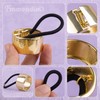 Framendino, soporte para coleta de caballo de metal dorado, para