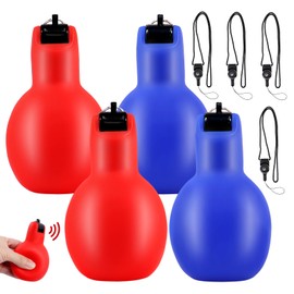 Handpfeife Sportunterricht 4 Stück Trillerpfeife Laut Notfall Schiedsrichterpfeife Hand Whistle mit Umhängeband Pfeife Sport für Schiedsrichter,Sportlehrer,Hundetrainer,Trainer Zubehör Fußball