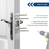 2 Pack Deadbolt Strike Plate Door Backplate, High Security, 1-1/4