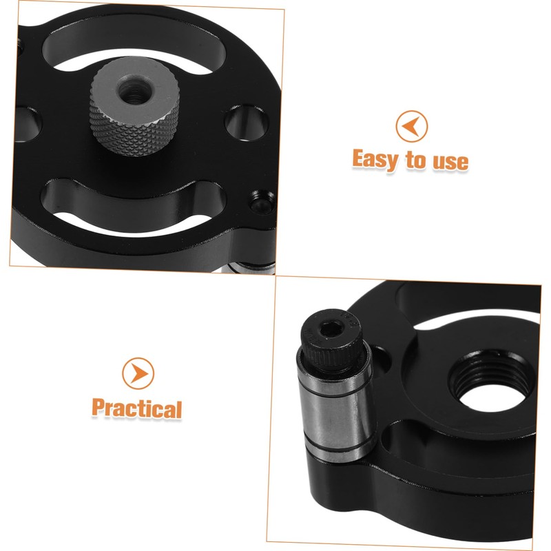 TEHAUX 1 Set Adjustable Drill Center Jig Precision Woodworking Hole