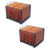 YOYOSEDA 2 Pack Metal Hanging File Organizer & Stackable File