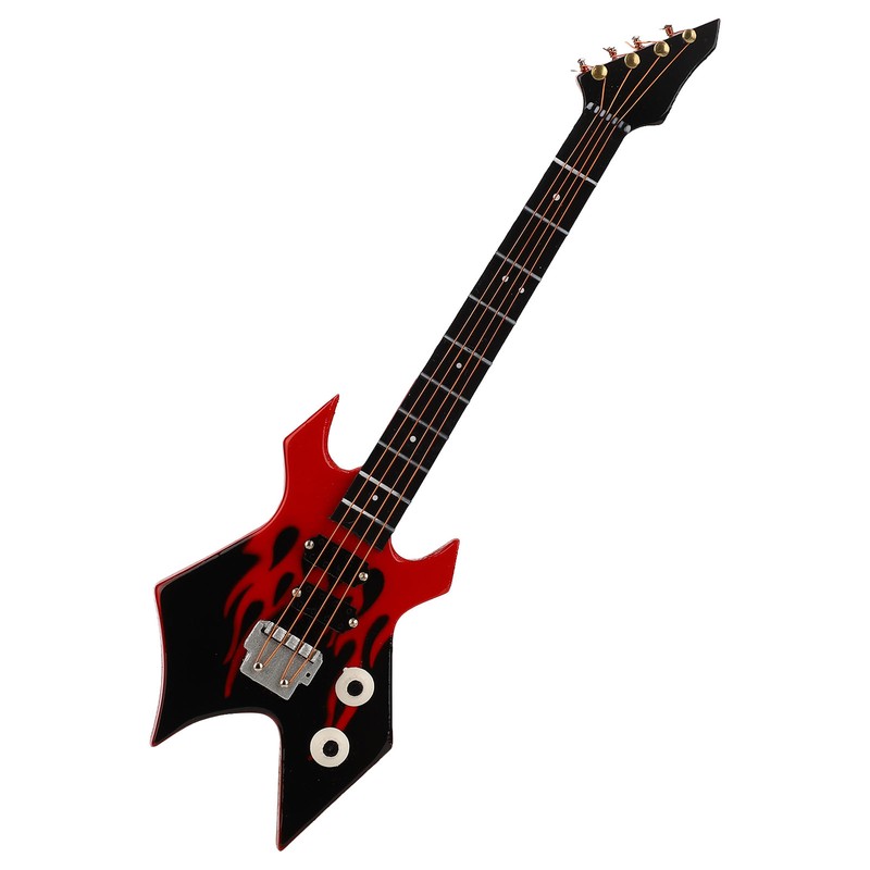 Mini Bass Simulation Classical Decorative Instrument Collection Miniature Guitar Model